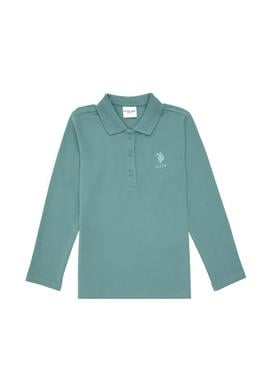 Kız Çocuk Mint Polo Yaka Basic Sweatshirt - 50296377088