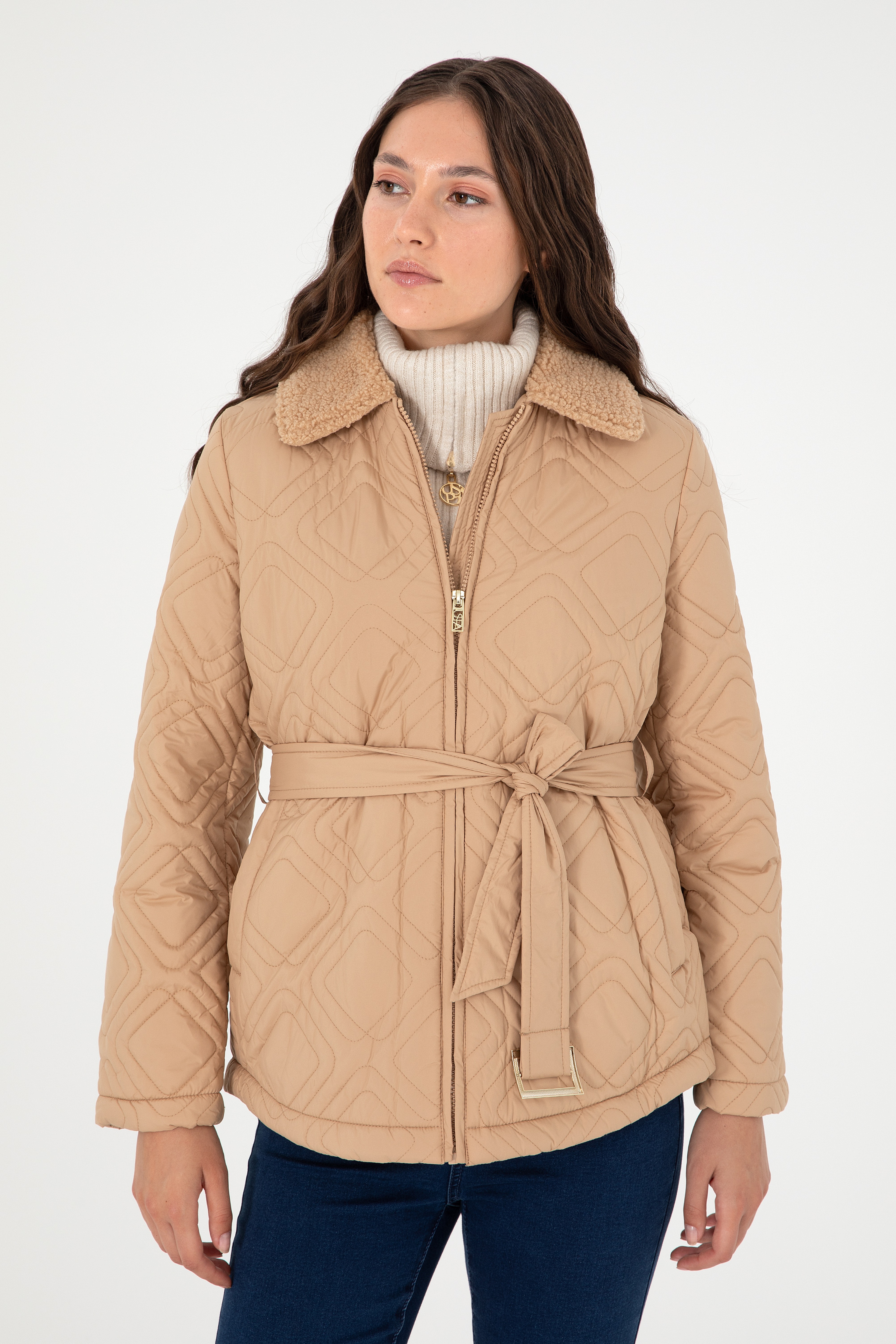Kadın Camel Mont