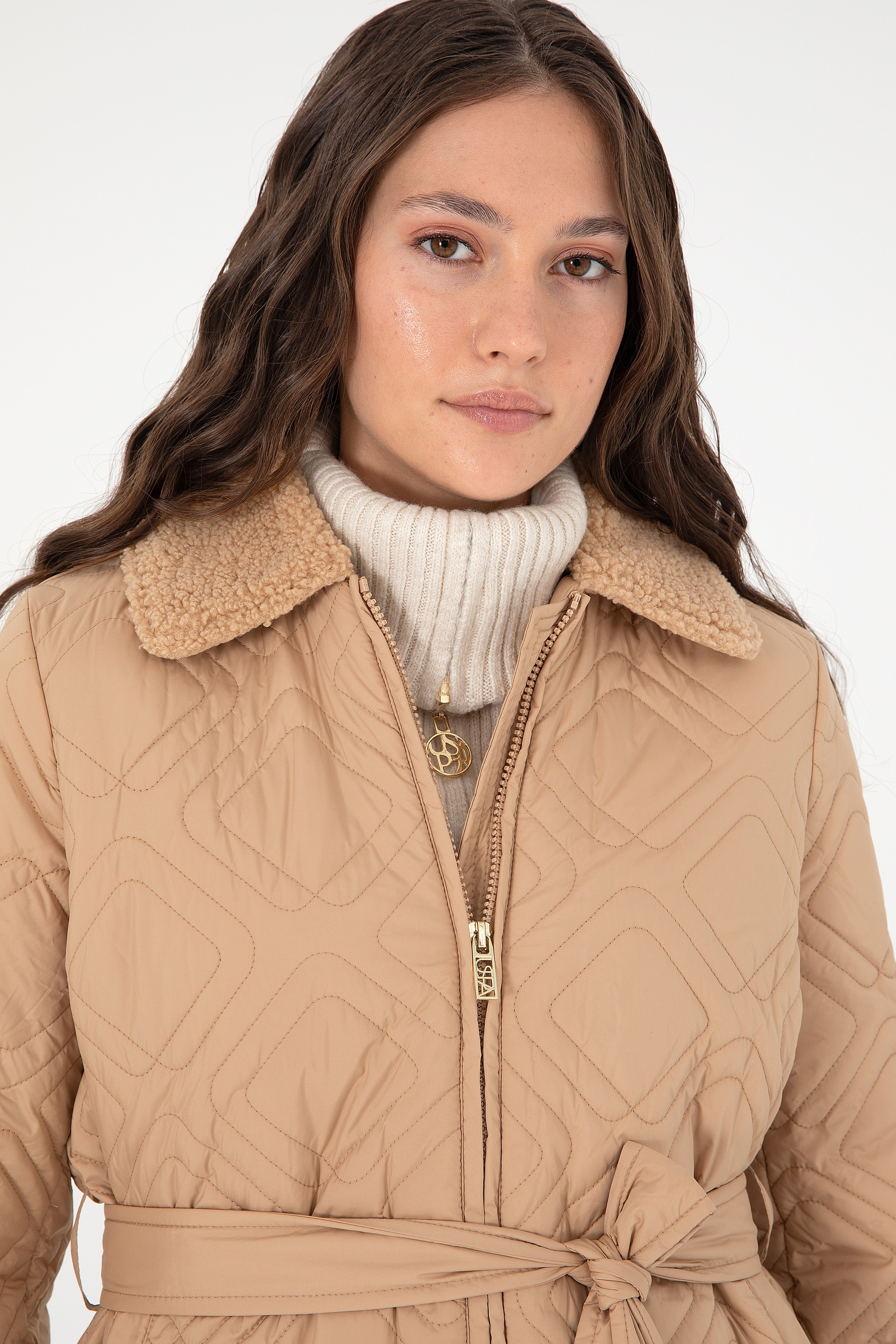 Kadın Camel Mont
