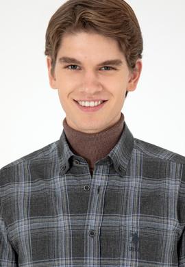 Erkek Antrasit Uzun Kollu Gömlek - 50292319002