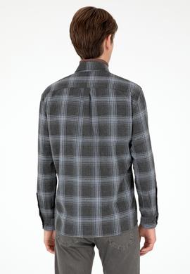 Erkek Antrasit Uzun Kollu Gömlek - 50292319002