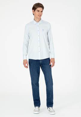 Erkek Açık Mavi Uzun Kollu Gömlek - 50294208037