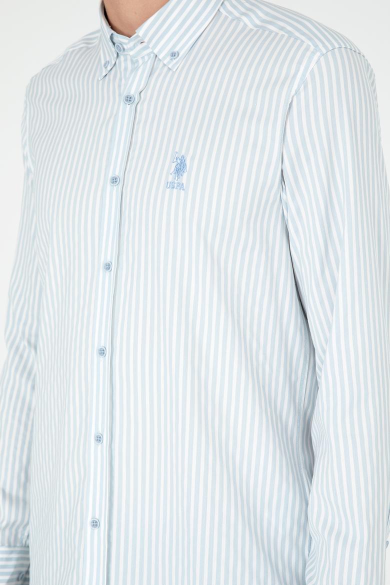 Erkek Açık Mavi Uzun Kollu Gömlek - 50294208037