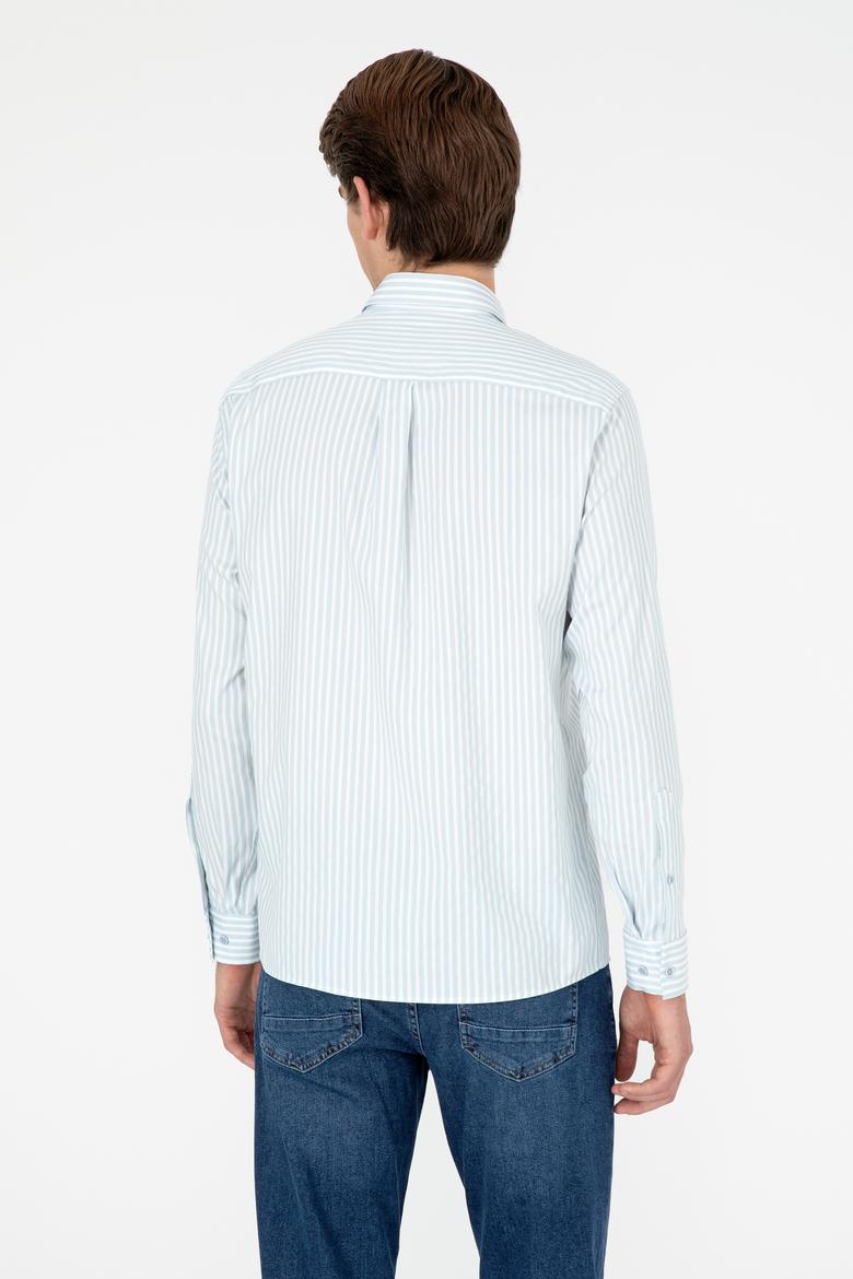 Erkek Açık Mavi Uzun Kollu Gömlek - 50294208037