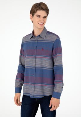 Erkek Lacivert Uzun Kollu Gömlek - 50298064026