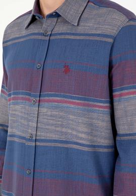 Erkek Lacivert Uzun Kollu Gömlek - 50298064026