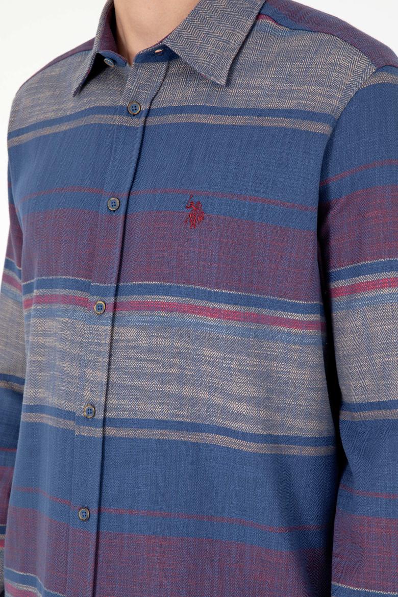 Erkek Lacivert Uzun Kollu Gömlek - 50298064026