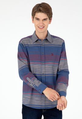 Erkek Lacivert Uzun Kollu Gömlek - 50298064026