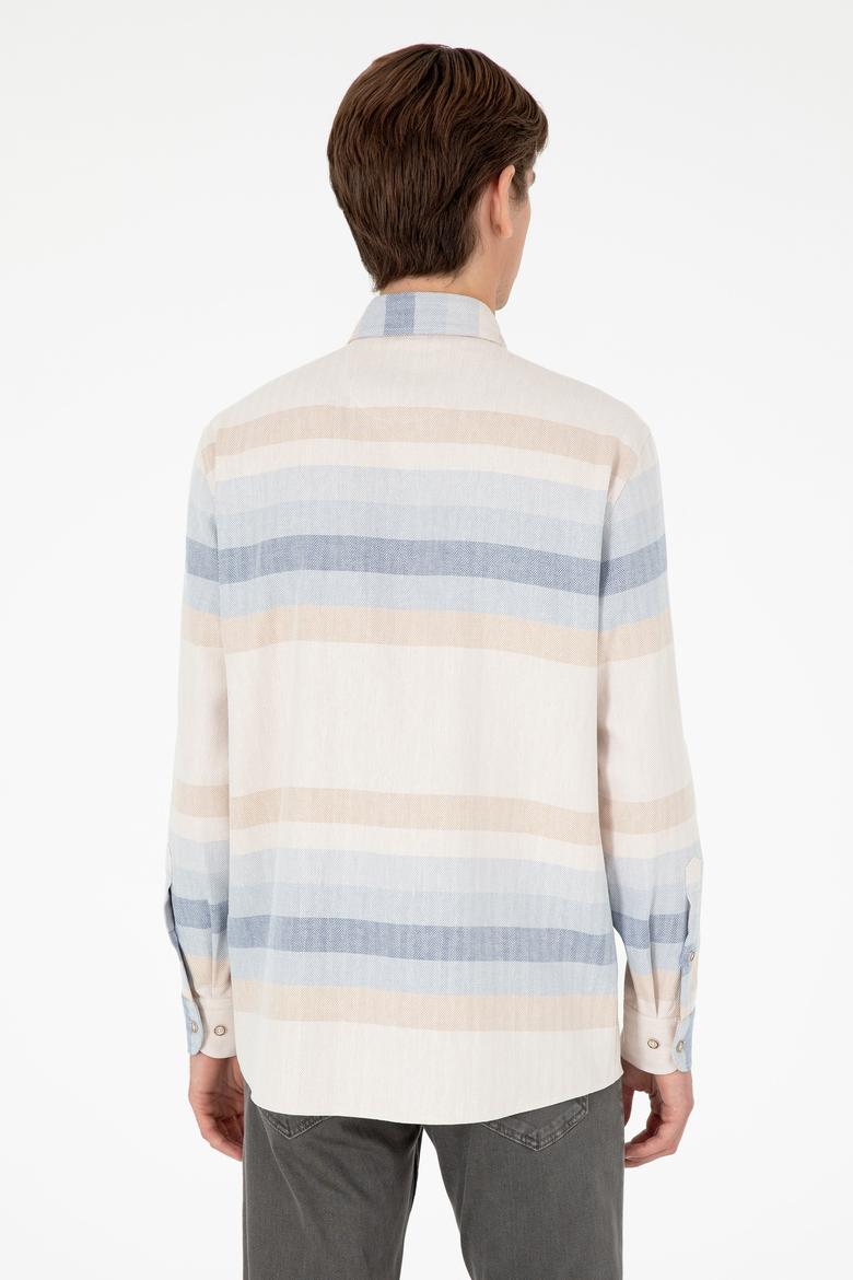 Erkek Camel Uzun Kollu Gömlek - 50298079025