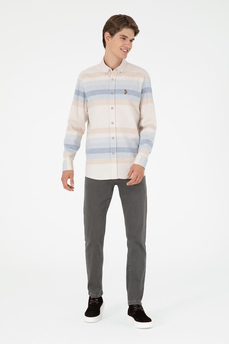 Erkek Camel Uzun Kollu Gömlek - 50298079025