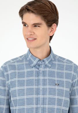 Erkek Açık Mavi Uzun Kollu Gömlek - 50292288006