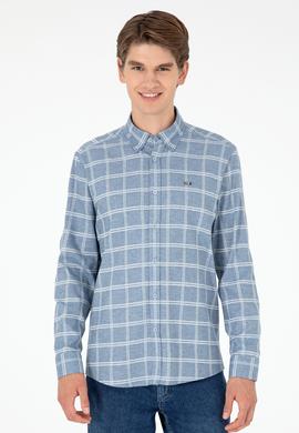 Erkek Açık Mavi Uzun Kollu Gömlek - 50292288006