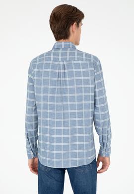 Erkek Açık Mavi Uzun Kollu Gömlek - 50292288006