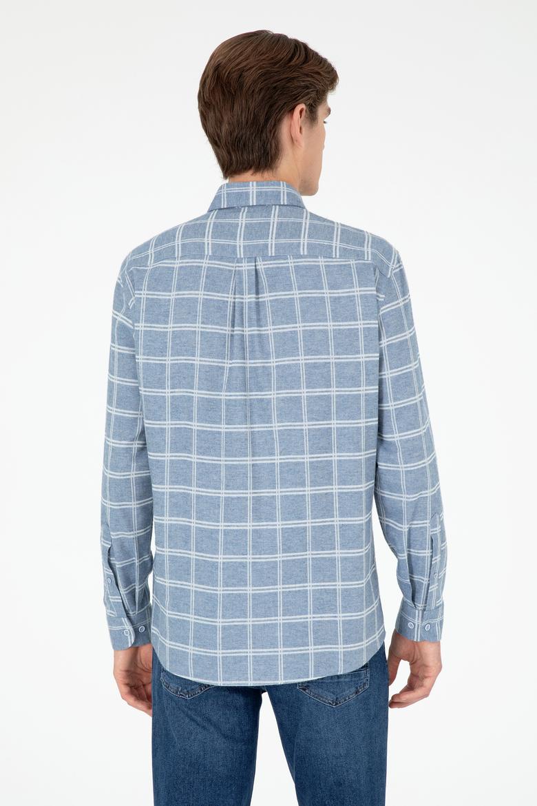 Erkek Açık Mavi Uzun Kollu Gömlek - 50292288006