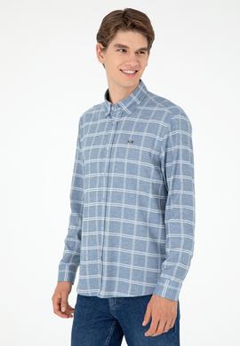 Erkek Açık Mavi Uzun Kollu Gömlek - 50292288006