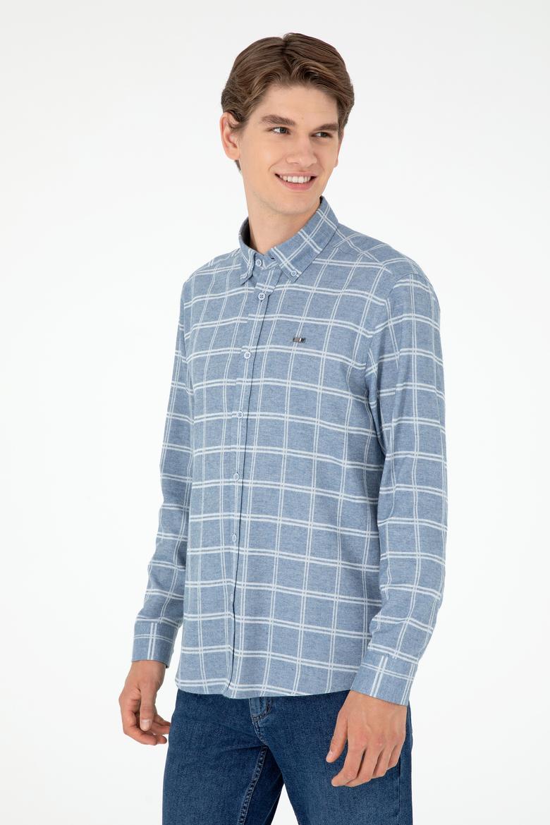 Erkek Açık Mavi Uzun Kollu Gömlek - 50292288006