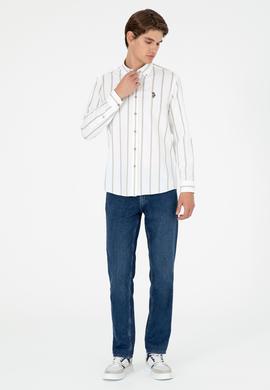 Erkek Açık Haki Uzun Kollu Gömlek - 50292089015