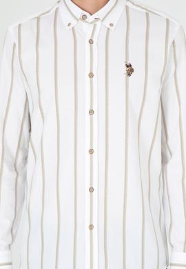 Erkek Açık Haki Uzun Kollu Gömlek - 50292089015