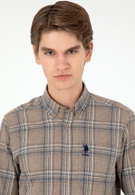 Erkek Taş Uzun Kollu Gömlek - 50292319023
