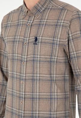 Erkek Taş Uzun Kollu Gömlek - 50292319023