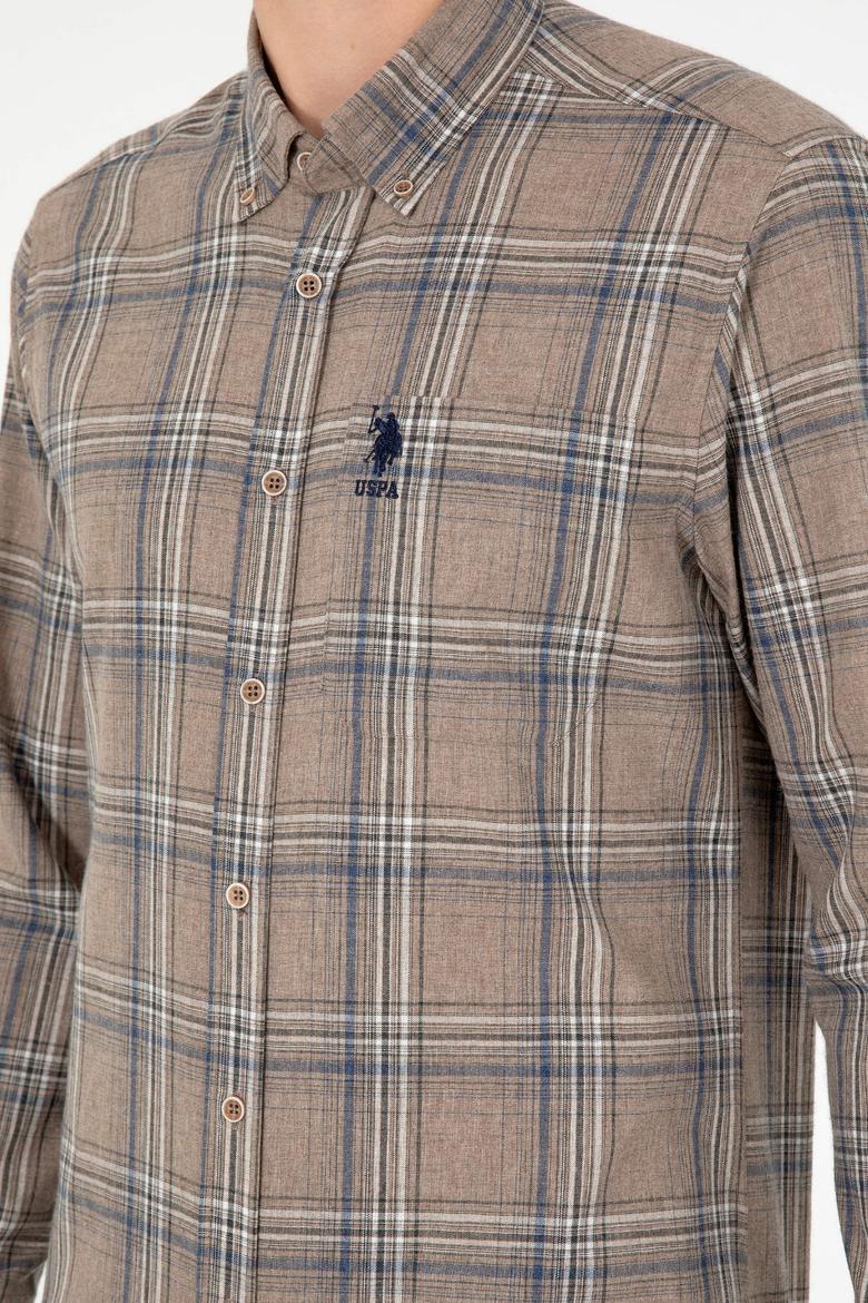 Erkek Taş Uzun Kollu Gömlek - 50292319023