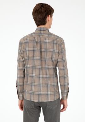 Erkek Taş Uzun Kollu Gömlek - 50292319023