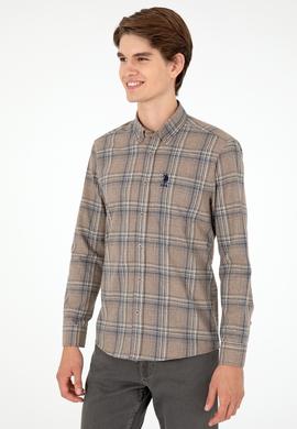 Erkek Taş Uzun Kollu Gömlek - 50292319023