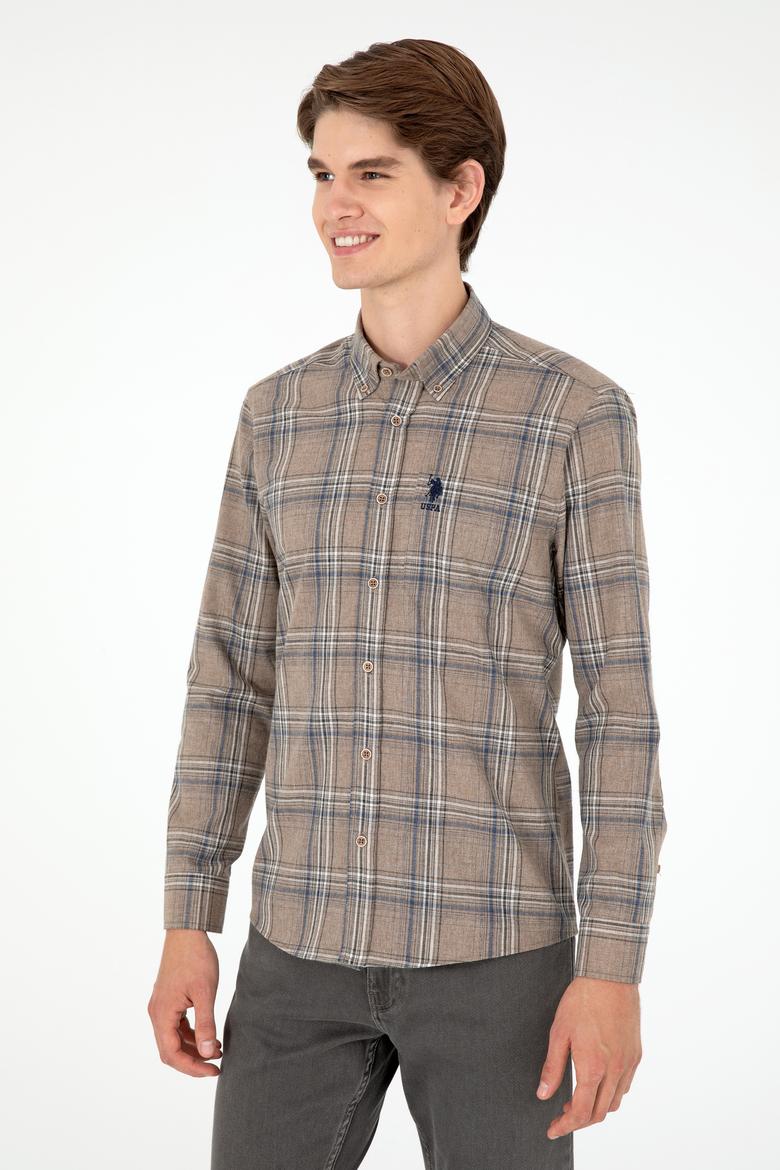 Erkek Taş Uzun Kollu Gömlek - 50292319023