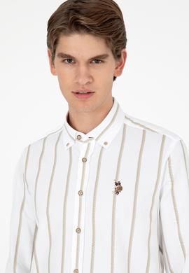 Erkek Açık Haki Uzun Kollu Gömlek - 50292089015