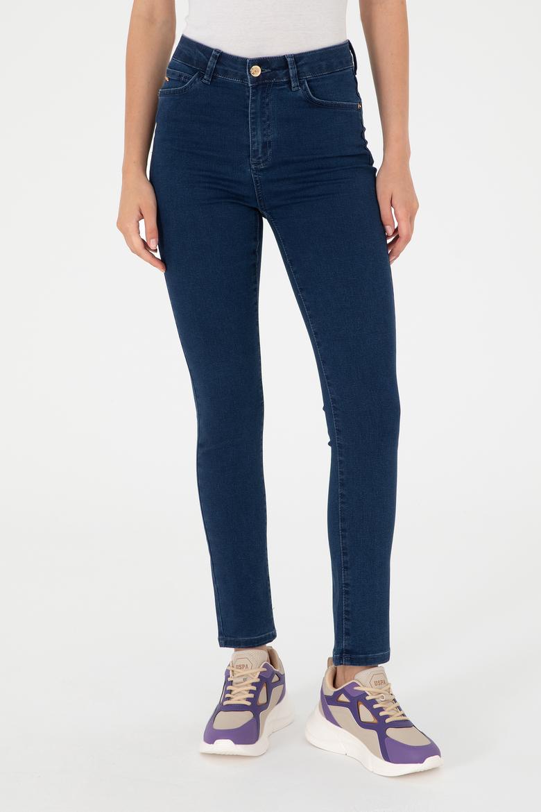 Kadın Koyu Mavi Jean Pantolon - 50289337012