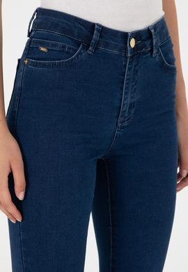 Kadın Koyu Mavi Jean Pantolon - 50289337012