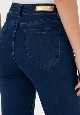 Kadın Koyu Mavi Jean Pantolon - 50289337012