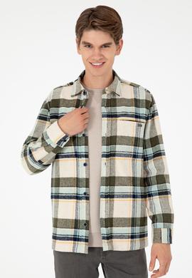 Erkek Haki Uzun Kollu Gömlek - 50290278025