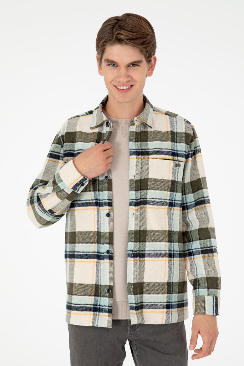 Erkek Haki Uzun Kollu Gömlek - 50290278025