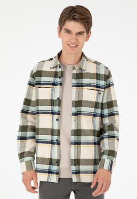 Erkek Haki Uzun Kollu Gömlek - 50290278025