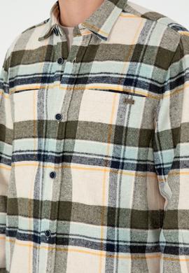 Erkek Haki Uzun Kollu Gömlek - 50290278025