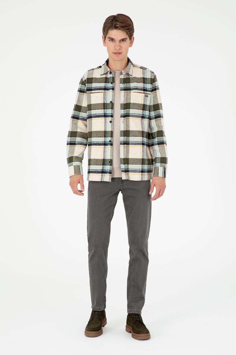 Erkek Haki Uzun Kollu Gömlek - 50290278025