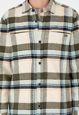 Erkek Haki Uzun Kollu Gömlek - 50290278025