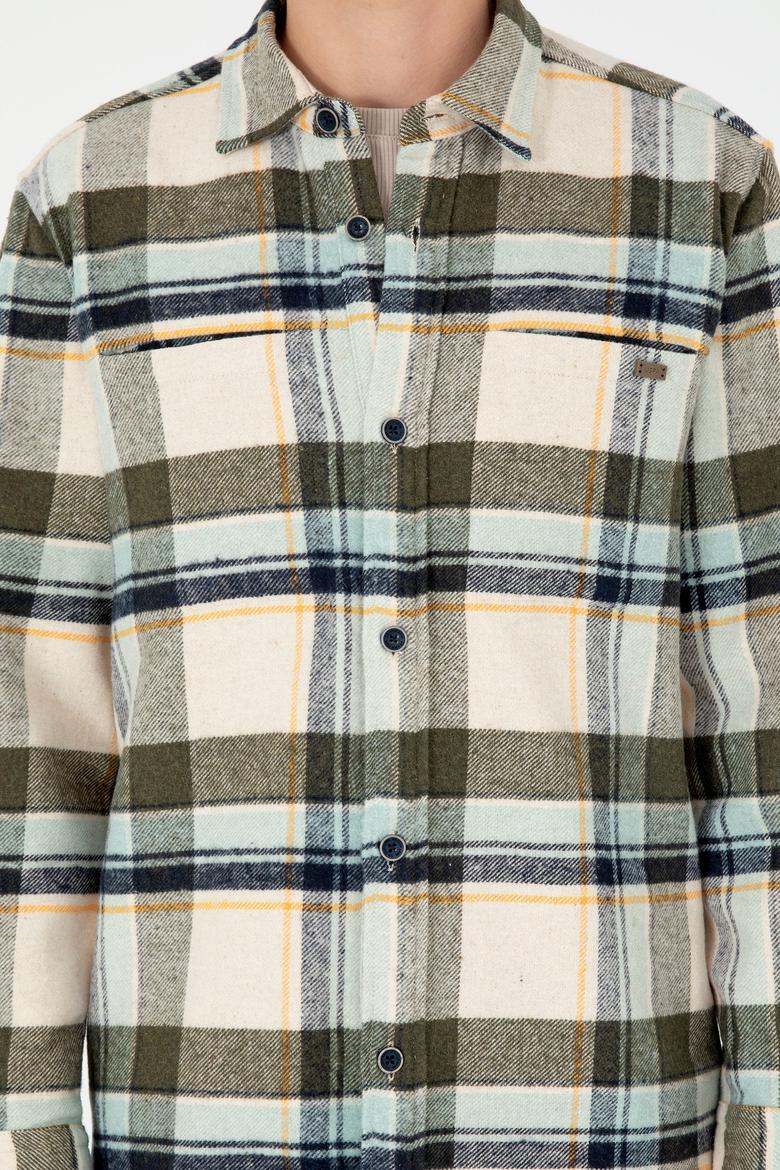 Erkek Haki Uzun Kollu Gömlek - 50290278025