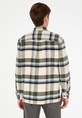 Erkek Haki Uzun Kollu Gömlek - 50290278025