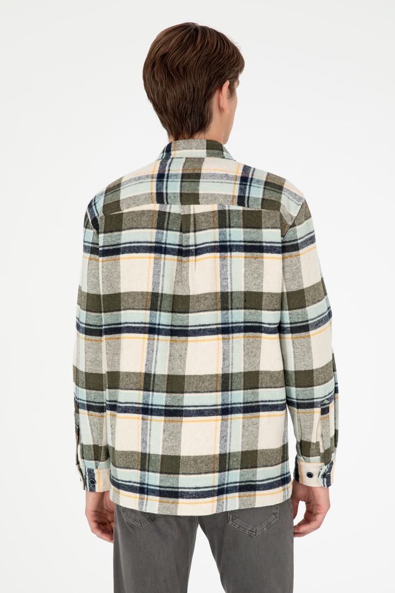 Erkek Haki Uzun Kollu Gömlek - 50290278025