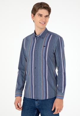 Erkek Koyu Yeşil Uzun Kollu Gömlek - 50291233008