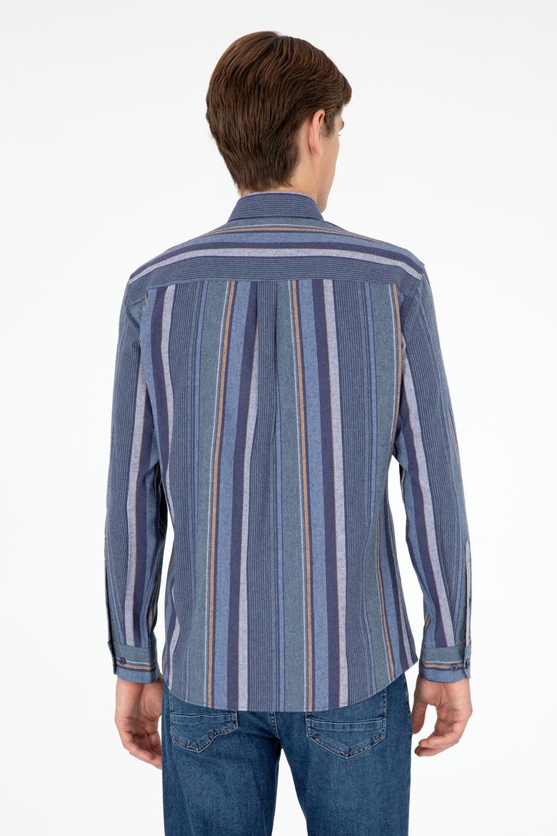 Erkek Koyu Yeşil Uzun Kollu Gömlek - 50291233008