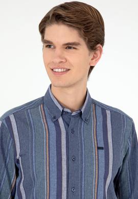 Erkek Koyu Yeşil Uzun Kollu Gömlek - 50291233008