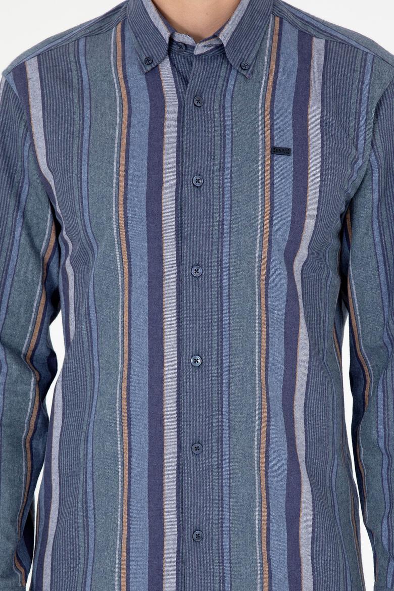 Erkek Koyu Yeşil Uzun Kollu Gömlek - 50291233008