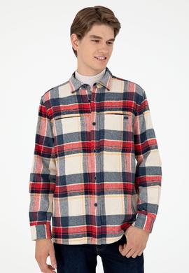 Erkek Saks Uzun Kollu Gömlek - 50290278008