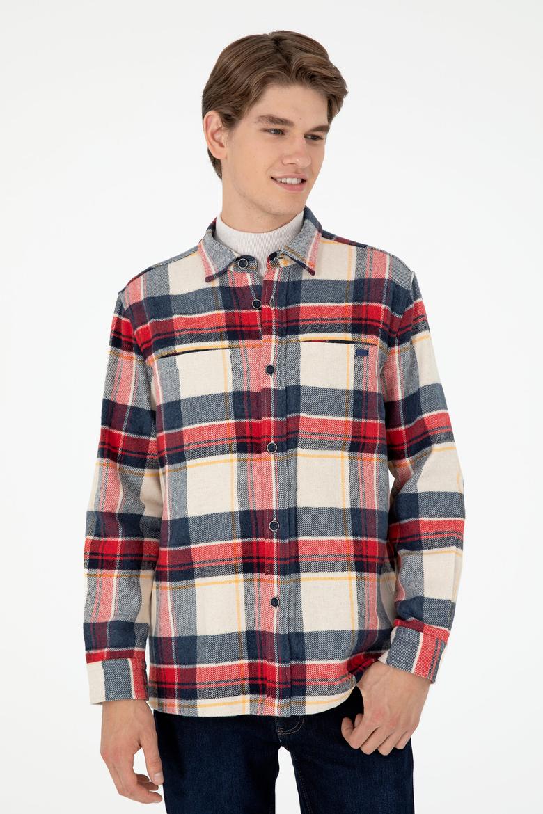 Erkek Saks Uzun Kollu Gömlek - 50290278008