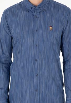 Erkek Mavi Uzun Kollu Gömlek - 50292418016