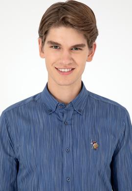 Erkek Mavi Uzun Kollu Gömlek - 50292418016