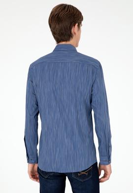 Erkek Mavi Uzun Kollu Gömlek - 50292418016